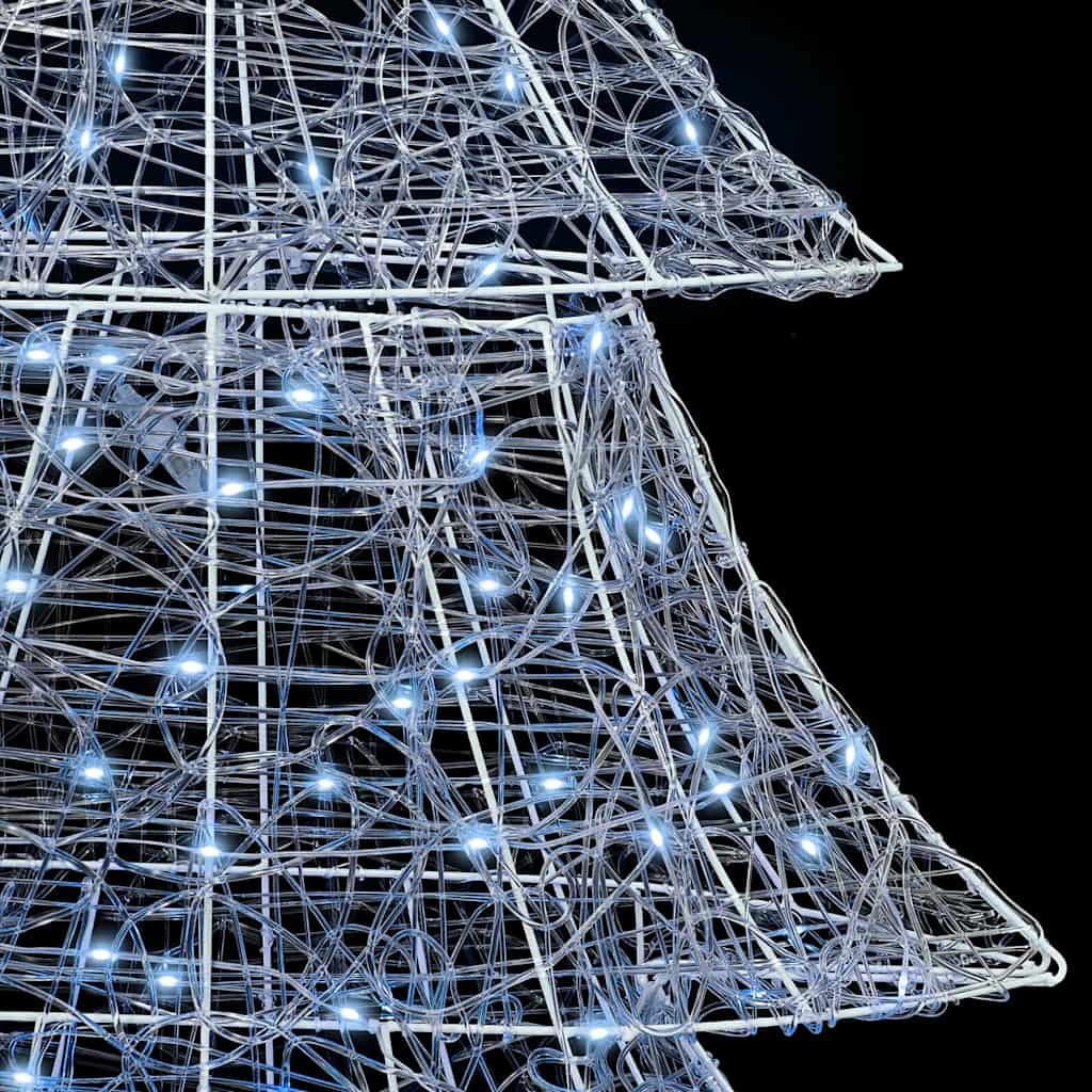 vidaXL Χριστουγεννιάτικο Δέντρο με 240 LED Ψυχρό λευκό 180 cm Ακρυλικό