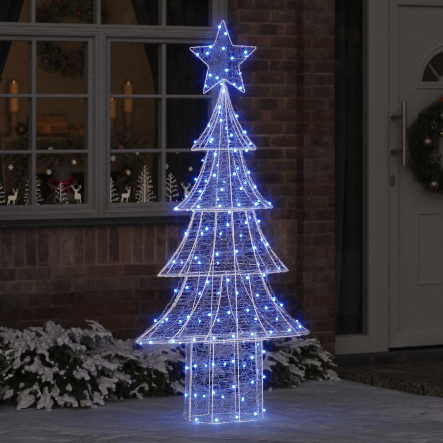 vidaXL Χριστουγεννιάτικο Δέντρο με 240 LED Μπλε 180 cm Ακρυλικό