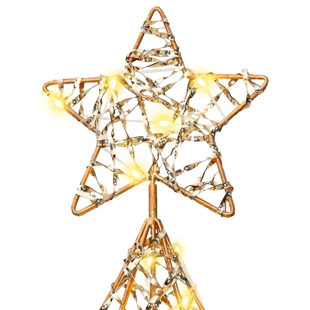 vidaXL Χριστουγεννιάτικο Δέντρο με 120 LED Θερμό λευκό 120 cm PET