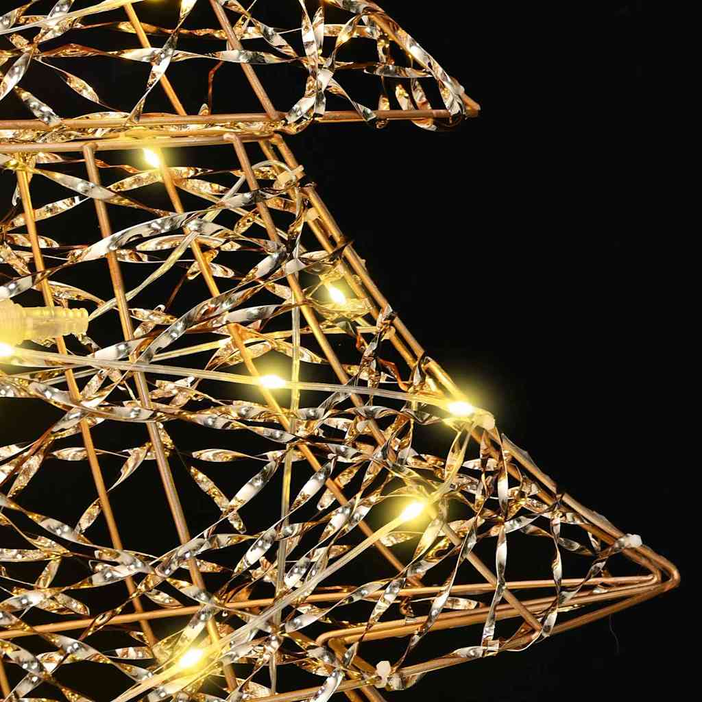 vidaXL Χριστουγεννιάτικο Δέντρο με 120 LED Θερμό λευκό 120 cm PET