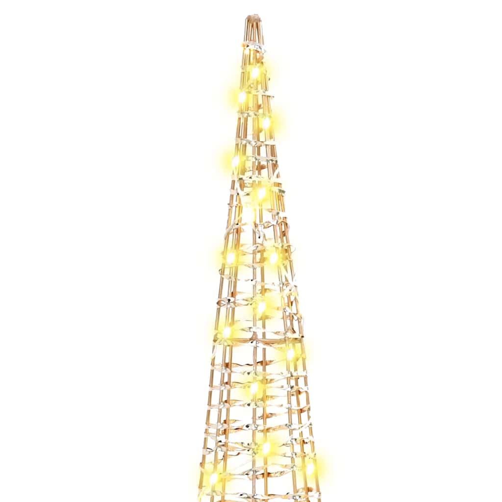 vidaXL Χριστουγεννιάτικο Δέντρο 3 pcs Θερμό λευκό 20 x 20 x 80 εκ PET