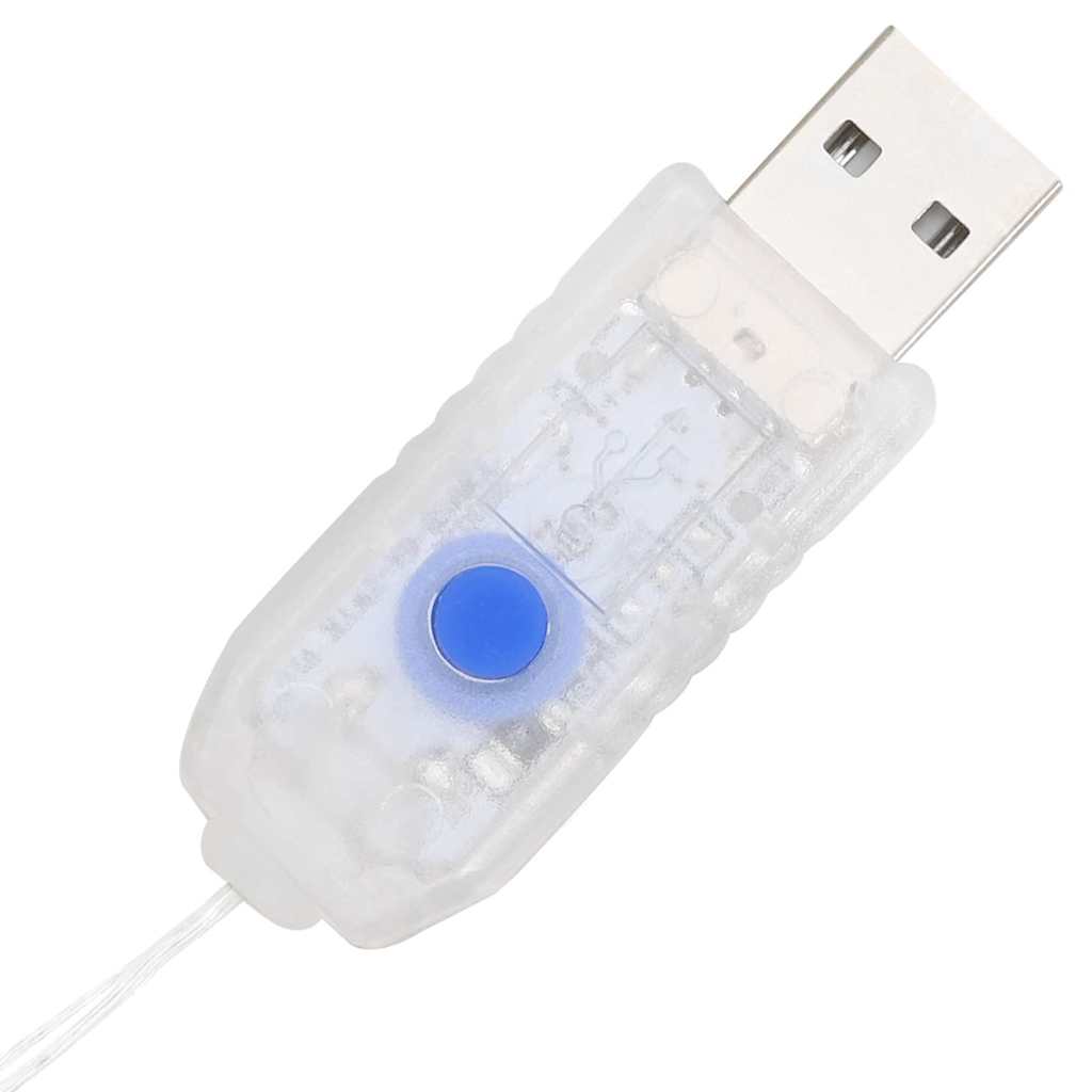 vidaXL Οικογένεια Ελαφιών 3 pcs Θερμό λευκό 67 x 26 x 127 εκ PET