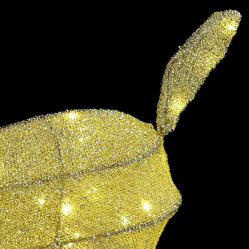 vidaXL Οικογένεια Ελαφιών 3 pcs Θερμό λευκό 68 x 26 x 127 εκ ύφασμα