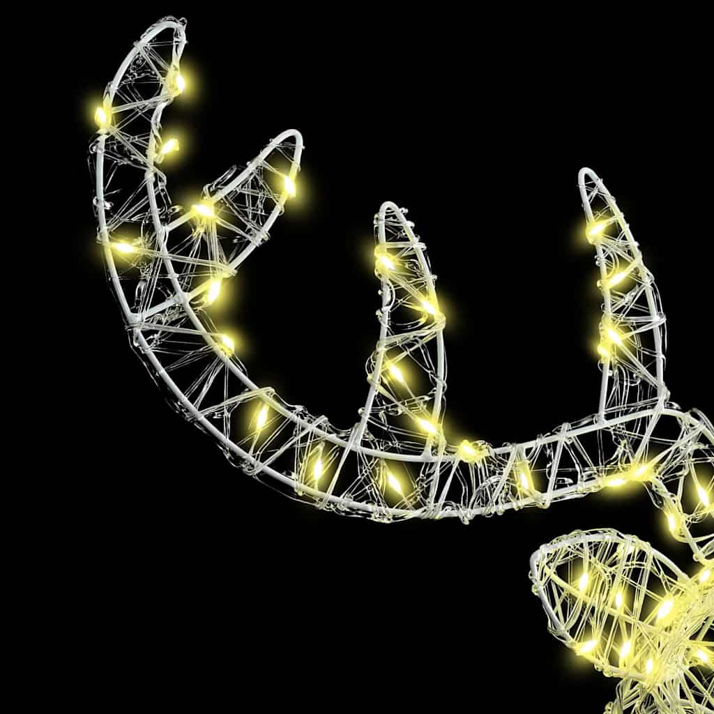 vidaXL Κεφάλι Ράντερ Θερμό λευκό 60 cm Ακρυλικό