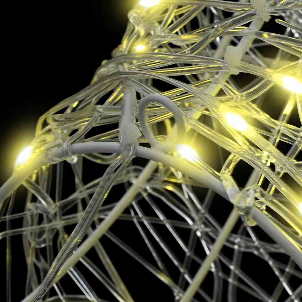 vidaXL Κεφάλι Ράντερ Θερμό λευκό 60 cm Ακρυλικό