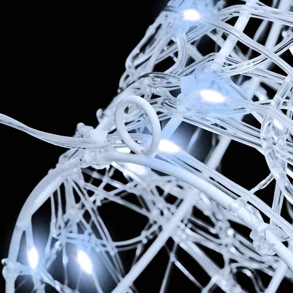 vidaXL Κεφάλι Ράντερ Ψυχρό λευκό 60 cm Ακρυλικό