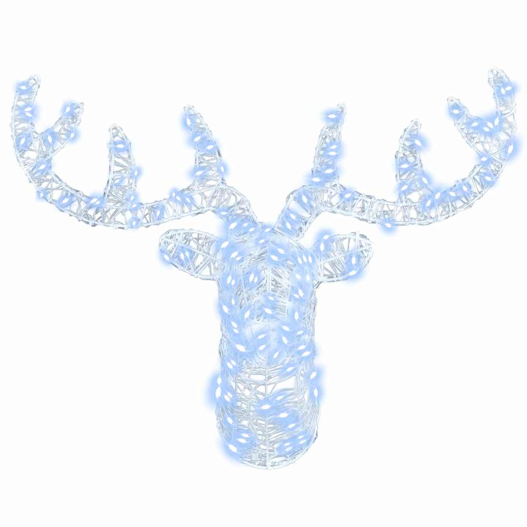 vidaXL Κεφάλι Ράντερ Ψυχρό λευκό 60 cm Ακρυλικό