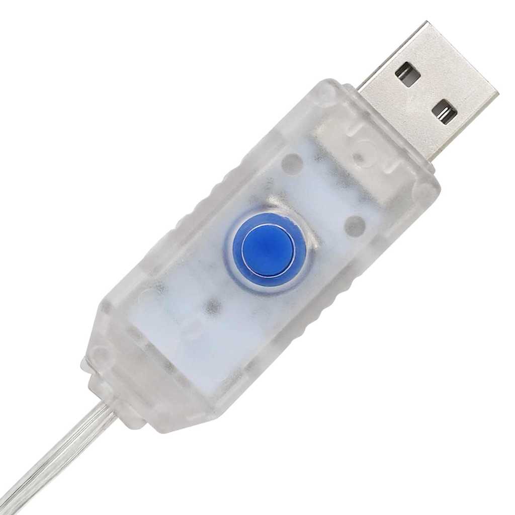 vidaXL Κουτί Δώρου με 60 LED 3 pcs Μπλε 20 x 20 x 20 εκ. Ακρυλικό