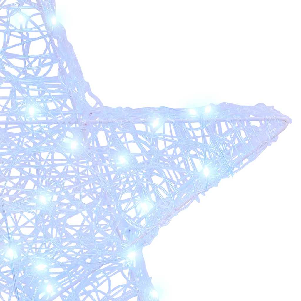 vidaXL 3D Αστέρι με 50 LED Ψυχρό λευκό 55 x 53.5 x 10 εκ Ακρυλικό