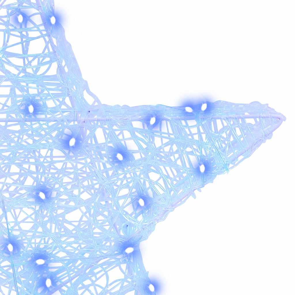 vidaXL 3D Αστέρι με 50 LED Μπλε 55 x 53.5 x 10 εκ Ακρυλικό