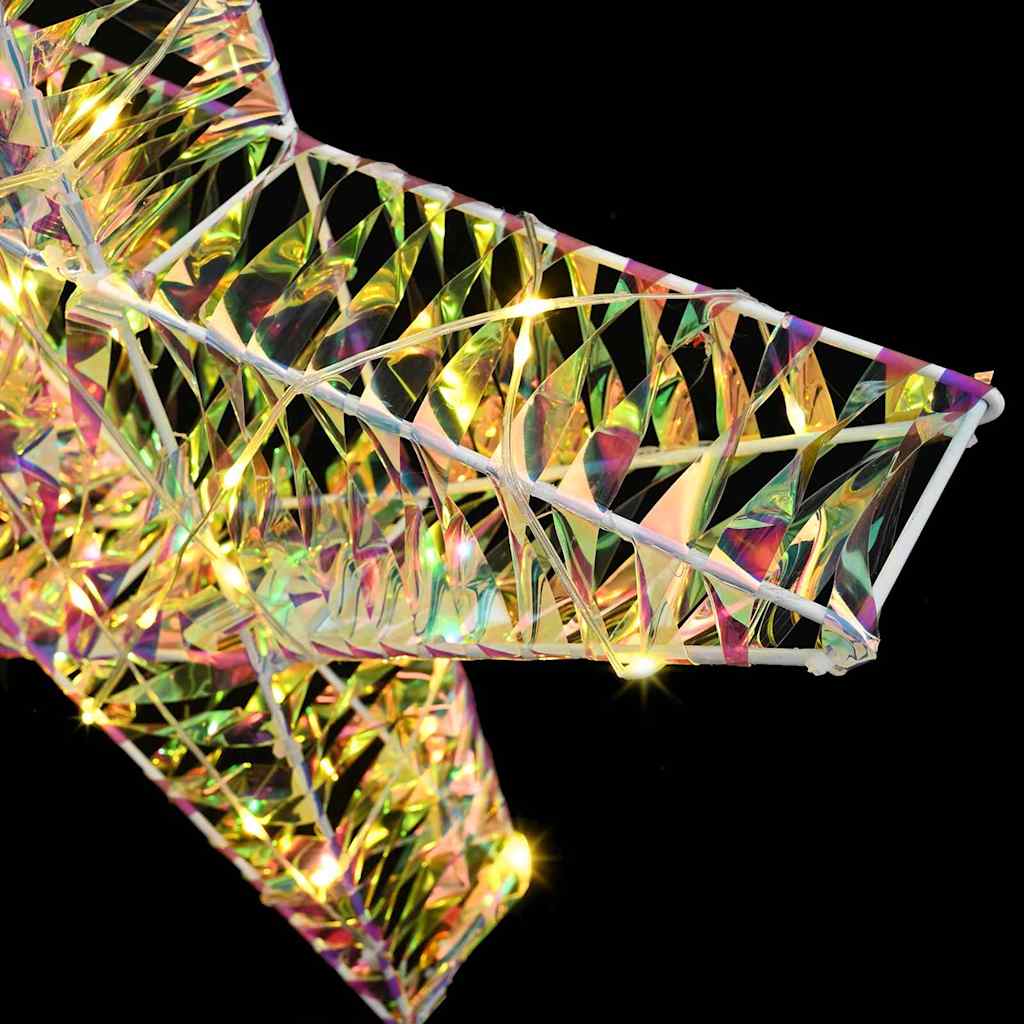 vidaXL 3D Αστέρι με 50 LED Θερμό λευκό 55 x 52.5 x 9 εκ PET
