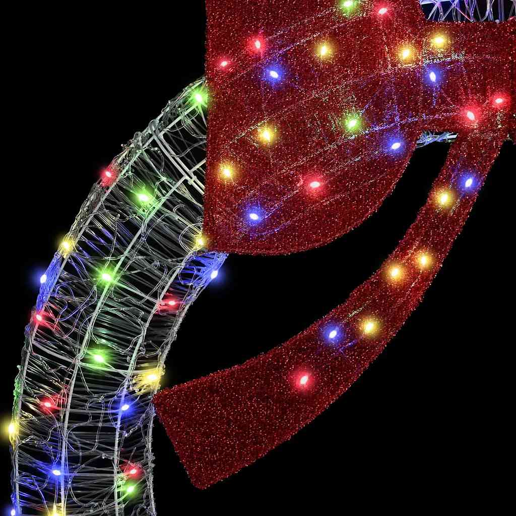 vidaXL Στεφάνι με φώτα λωρίδας LED Πολύχρωμο 75 cm Ακρυλικό