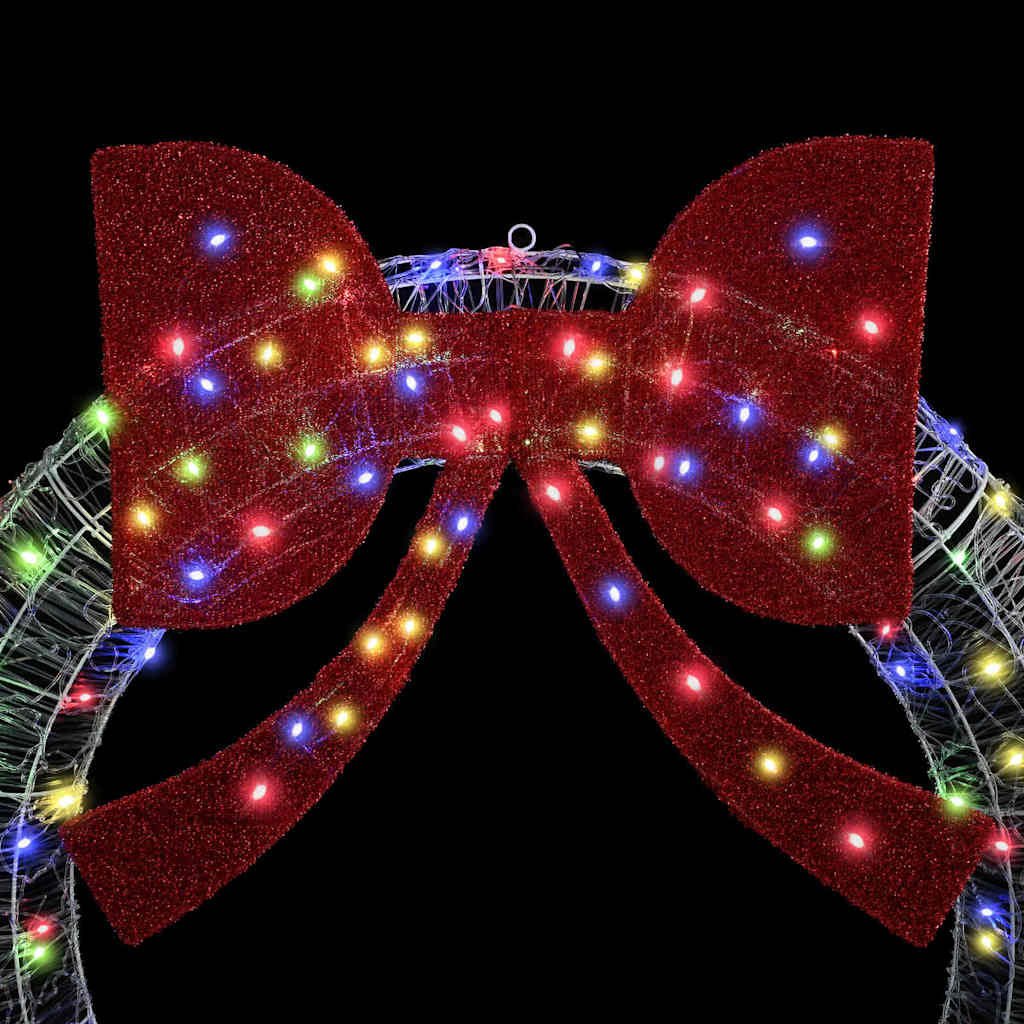 vidaXL Στεφάνι με φώτα λωρίδας LED Πολύχρωμο 90 cm Ακρυλικό