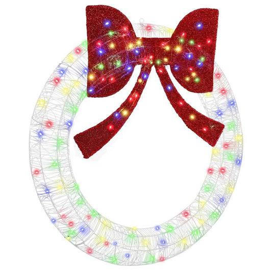 vidaXL Στεφάνι με φώτα λωρίδας LED Πολύχρωμο 120 cm Ακρυλικό