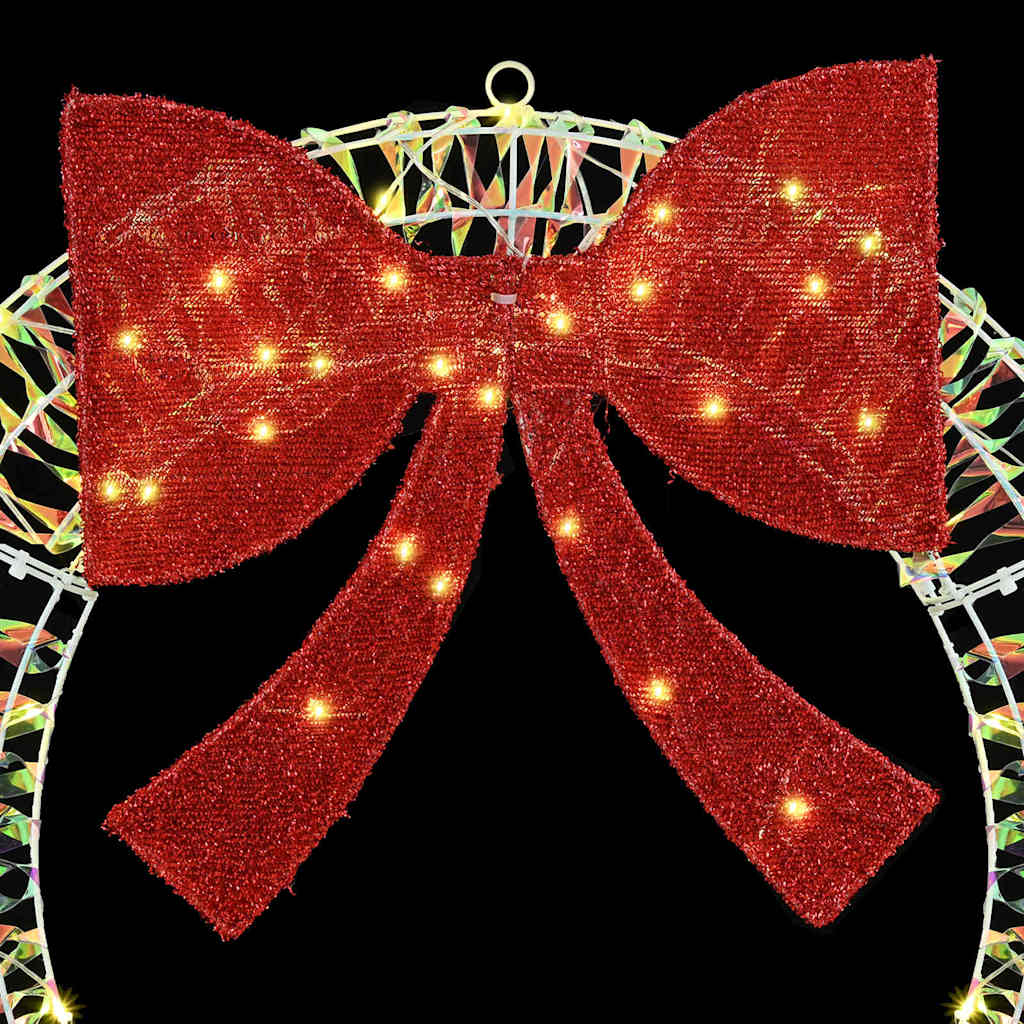 vidaXL Στεφάνι με 60 LED Θερμό λευκό 75 cm PET