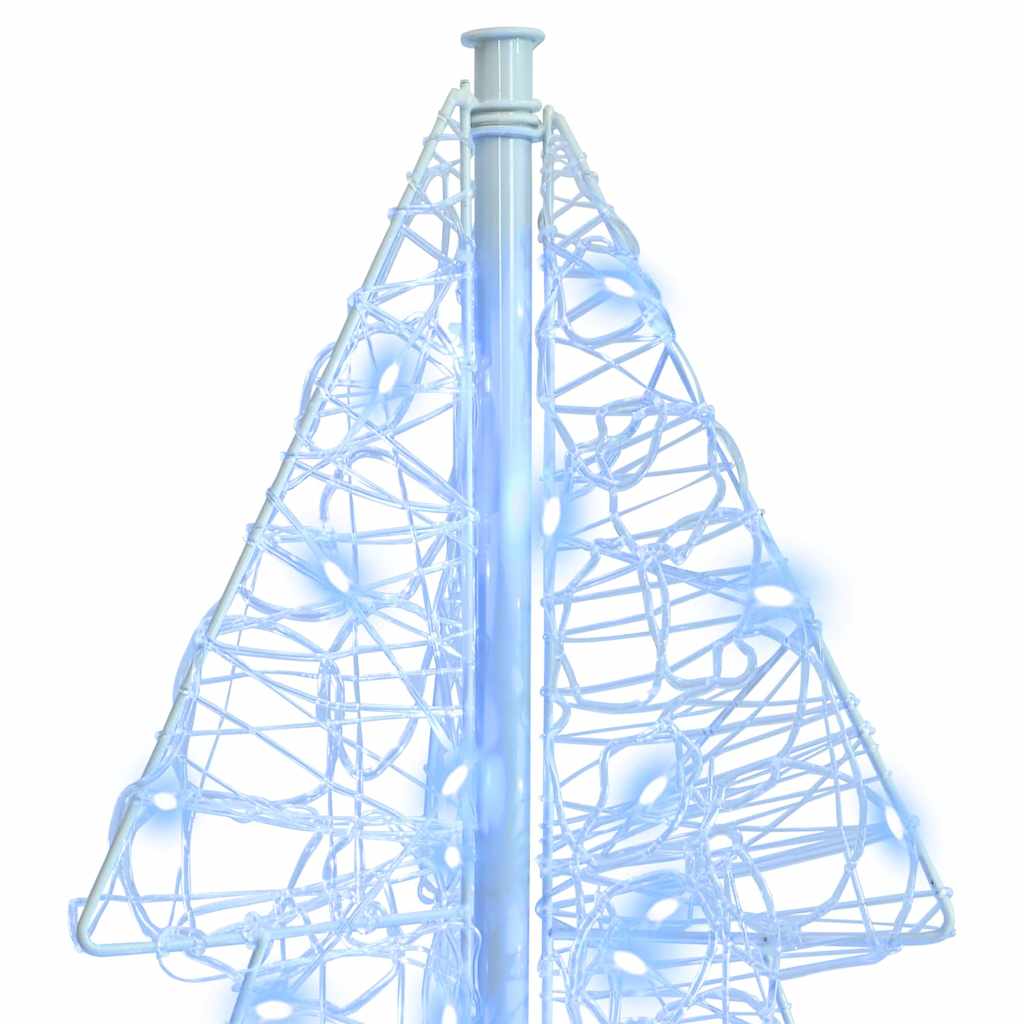 vidaXL Χριστουγεννιάτικο Δέντρο με 100 LED Ψυχρό Λευκό 120 cm Ακρυλικό