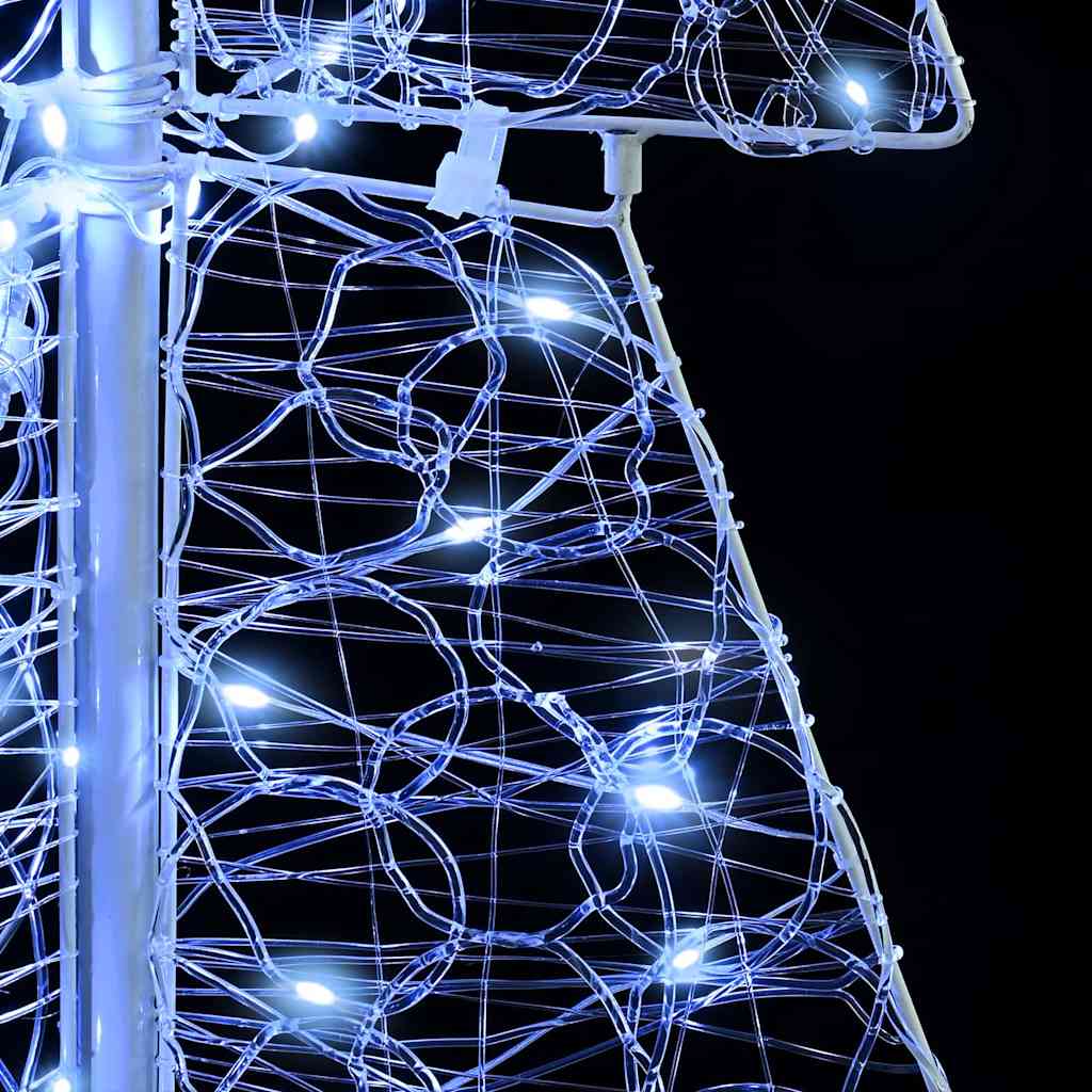 vidaXL Χριστουγεννιάτικο Δέντρο με 100 LED Ψυχρό Λευκό 120 cm Ακρυλικό