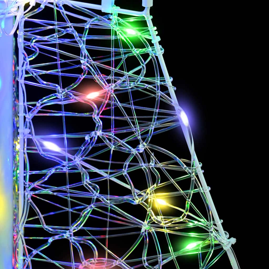 vidaXL Χριστουγεννιάτικο Δέντρο με 100 LED Πολύχρωμο 120 cm Ακρυλικό