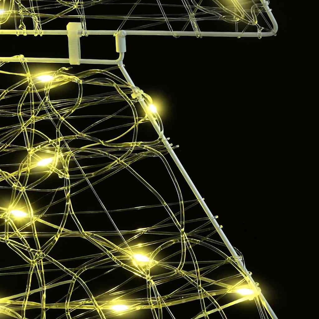 vidaXL Χριστουγεννιάτικο Δέντρο με 160 LED Θερμό λευκό 150 cm Ακρυλικό