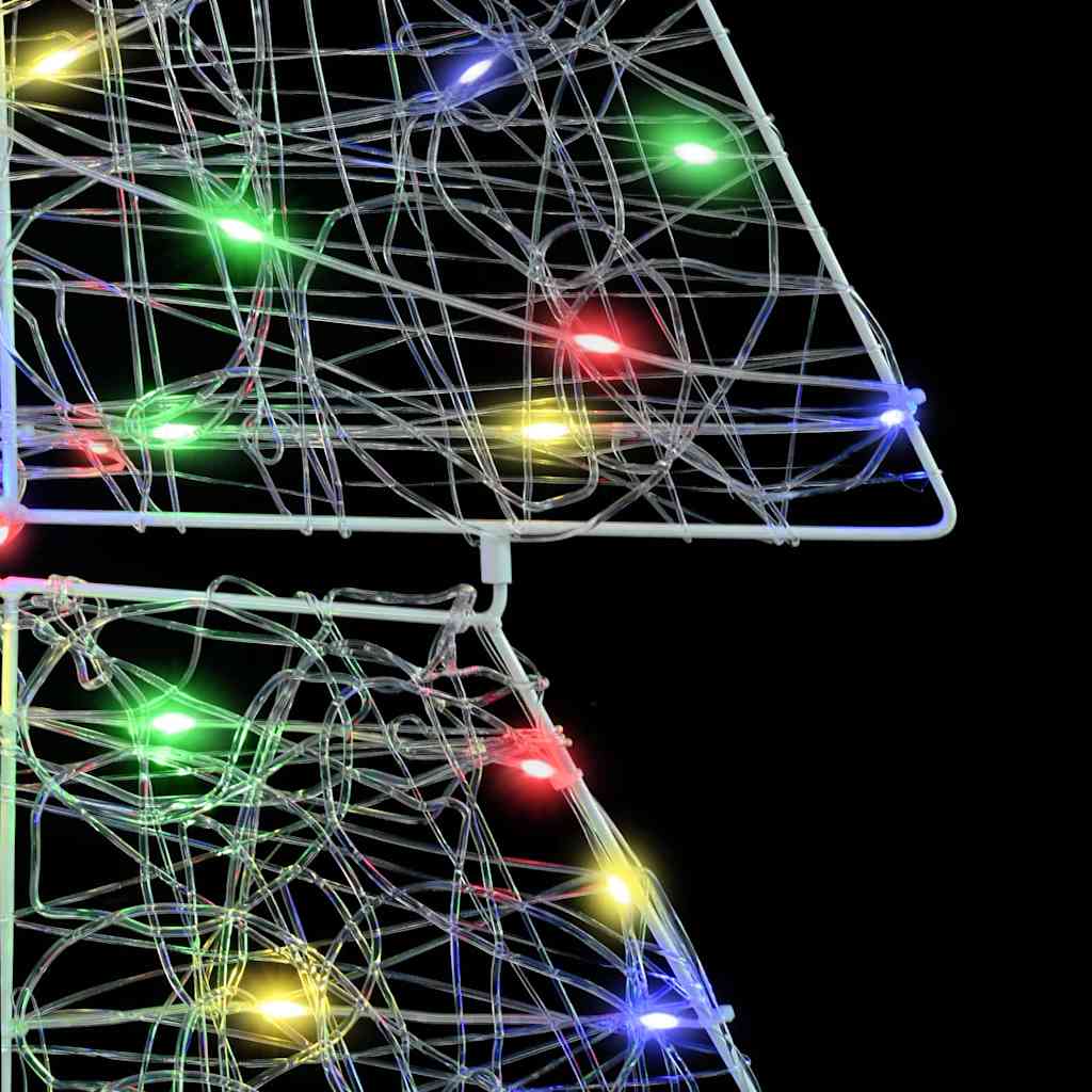 vidaXL Χριστουγεννιάτικο Δέντρο με 160 LED Πολύχρωμο 150 cm Ακρυλικό