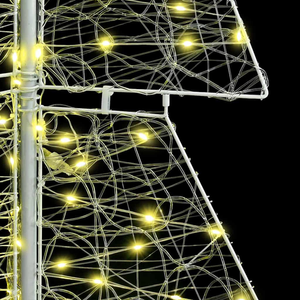 vidaXL Χριστουγεννιάτικο Δέντρο με 240 LED Θερμό λευκό 180 cm Ακρυλικό