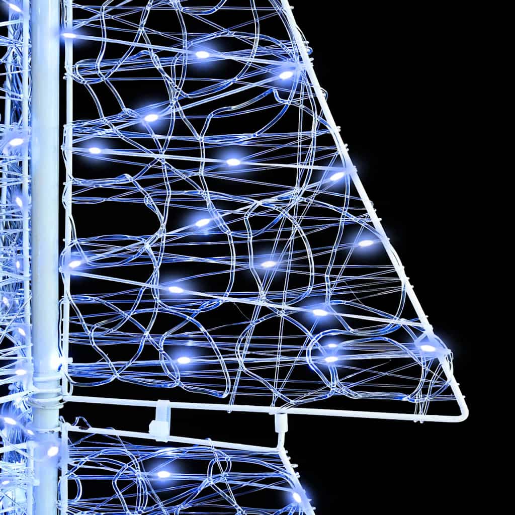 vidaXL Χριστουγεννιάτικο Δέντρο με 240 LED Ψυχρό Λευκό 180 cm Ακρυλικό