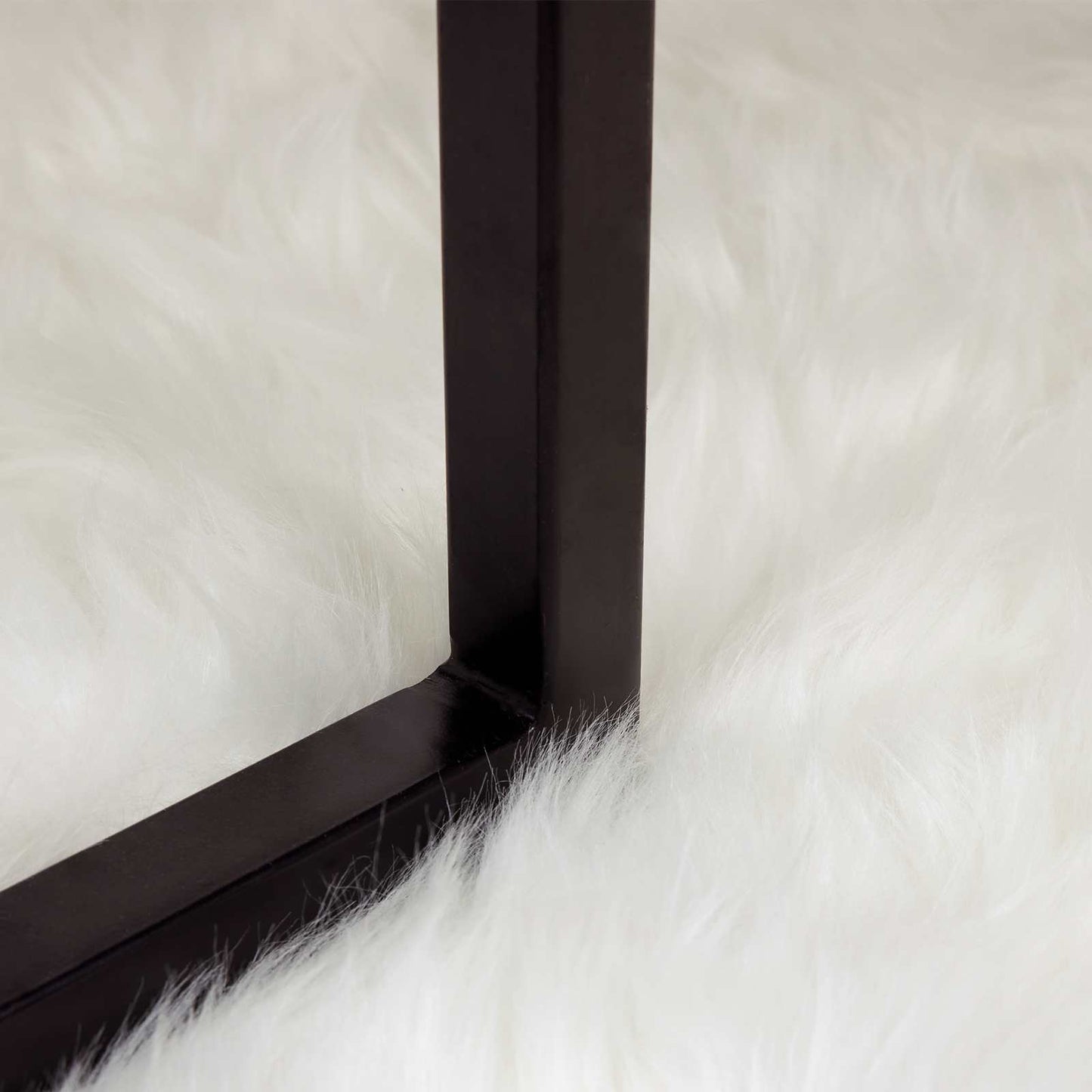 vidaXL Ψεύτικο Δέρμα Προβάτου Χαλί Tafalla Λευκό 160 x 230 cm