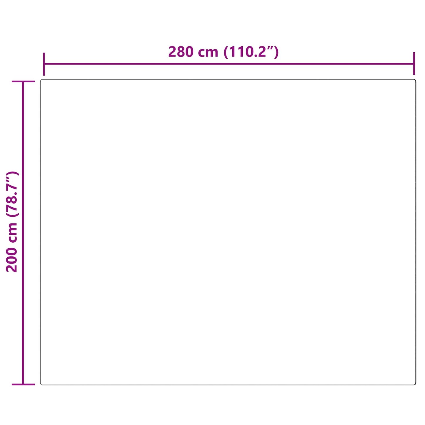 vidaXL Ψεύτικο Δέρμα Προβάτου Χαλί Tafalla Λευκό 200 x 280 εκ.