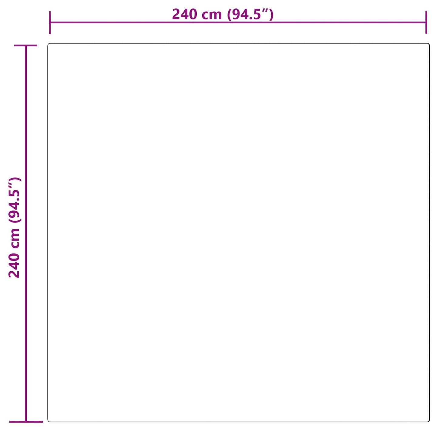 vidaXL Ψεύτικο Δέρμα Προβάτου Χαλί Tafalla Μπεζ 240 x 240 cm