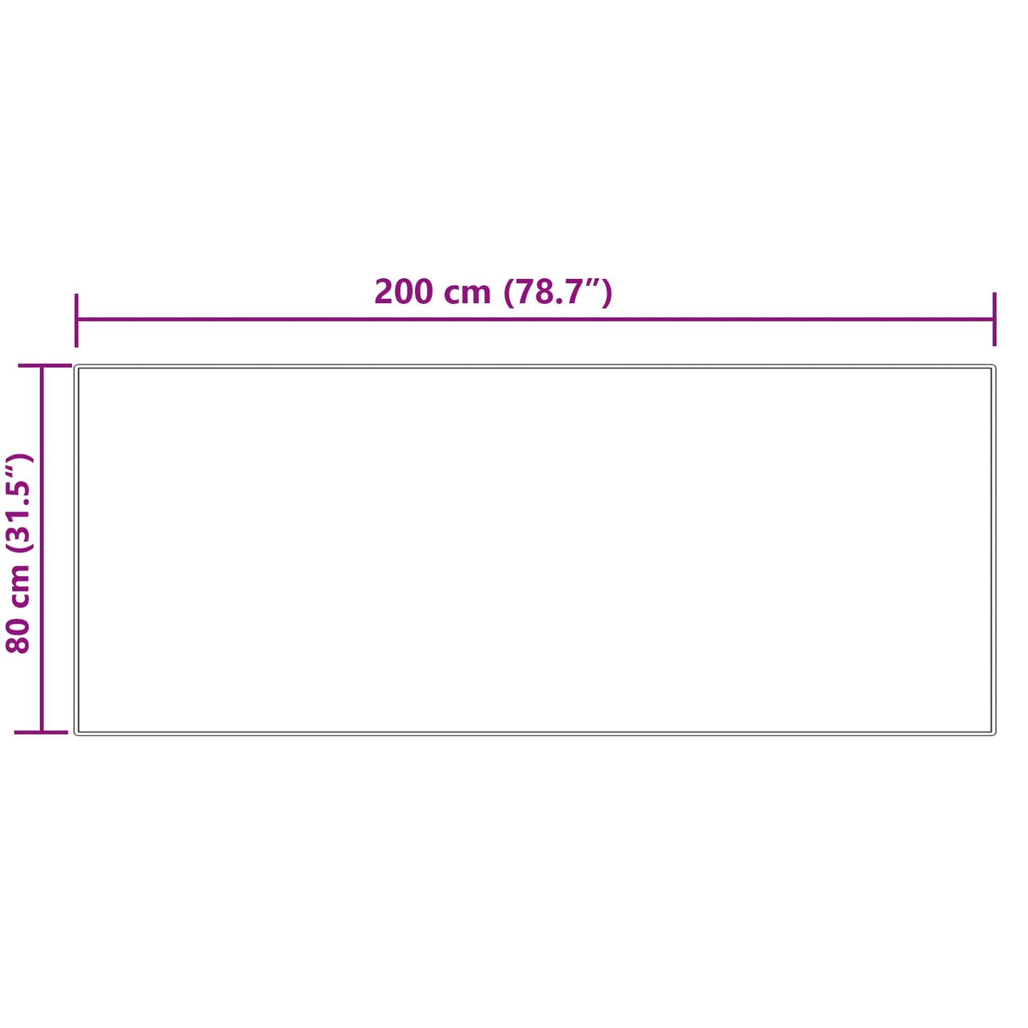 vidaXL Ψεύτικο Δέρμα Προβάτου Χαλί Tafalla Κρεμ 80 x 200 cm