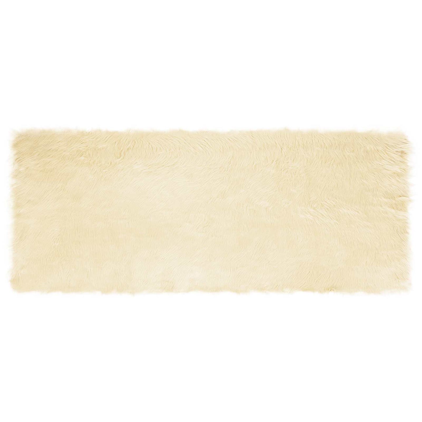 vidaXL Ψεύτικο Δέρμα Προβάτου Χαλί Tafalla Κρεμ 80 x 200 cm