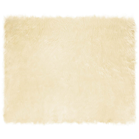 vidaXL Ψεύτικο Δέρμα Προβάτου Χαλί Tafalla Κρεμ 200 x 280 εκ.