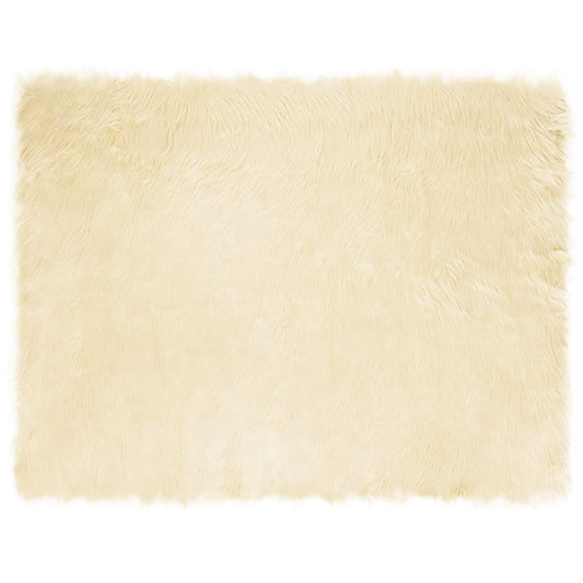 vidaXL Ψεύτικο Δέρμα Προβάτου Χαλί Tafalla Κρεμ 240 x 340 εκ.
