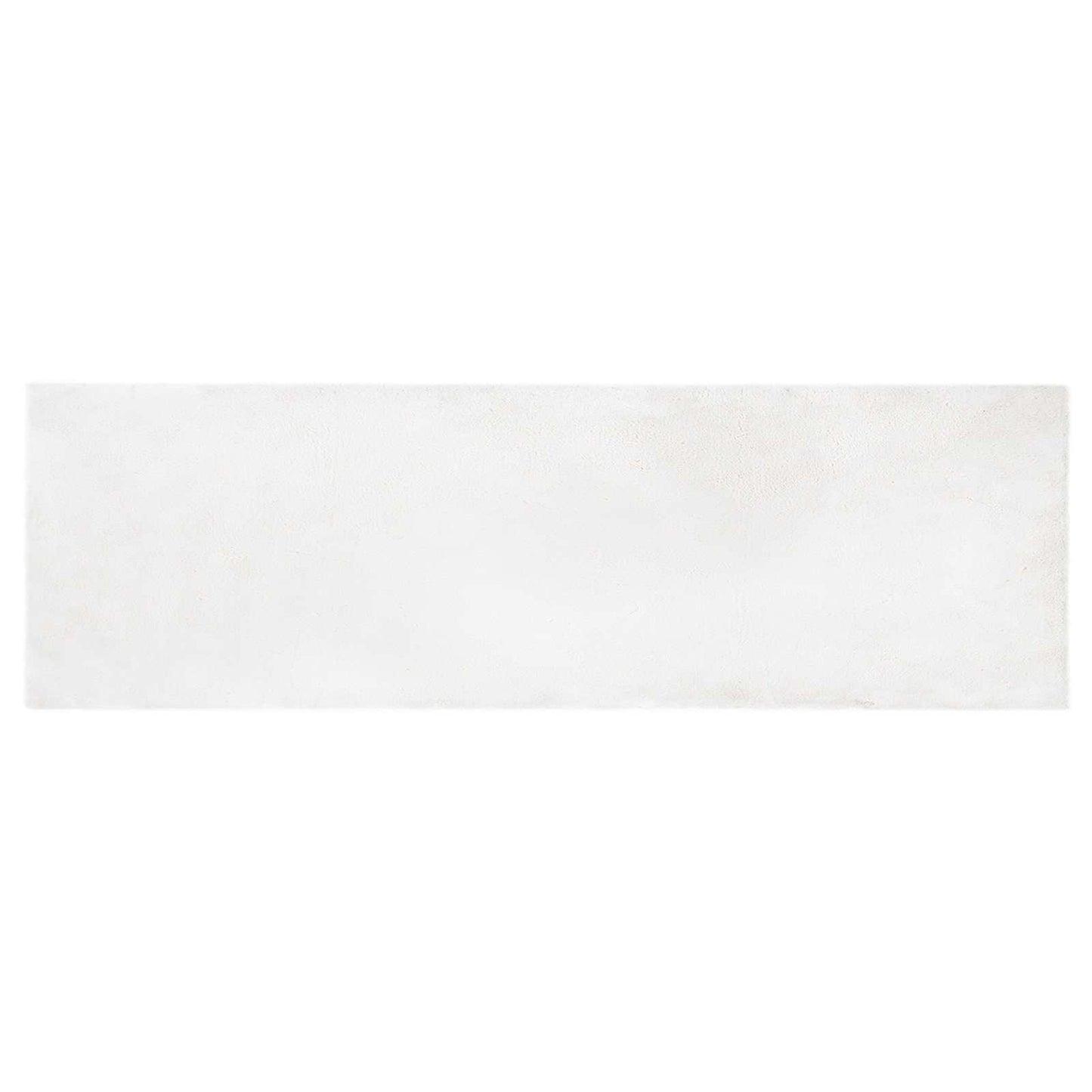 vidaXL Χαλιά Ψεύτικου Κουνελιού Olite Λευκό 80 x 250 cm Πολυεστέρας