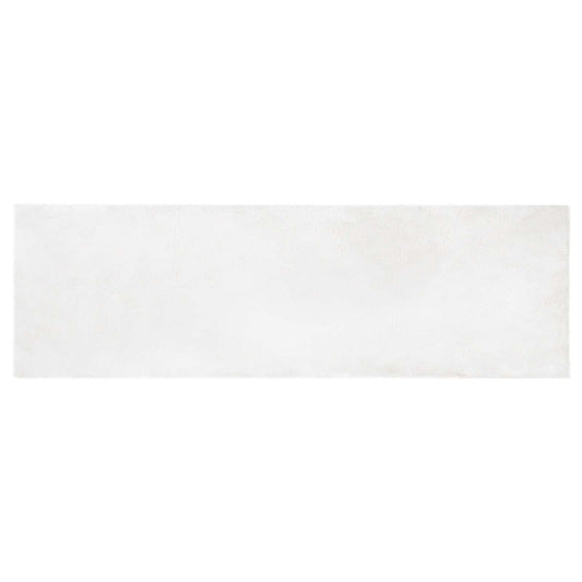 vidaXL Χαλιά Ψεύτικου Κουνελιού Olite Λευκό 80 x 250 cm Πολυεστέρας