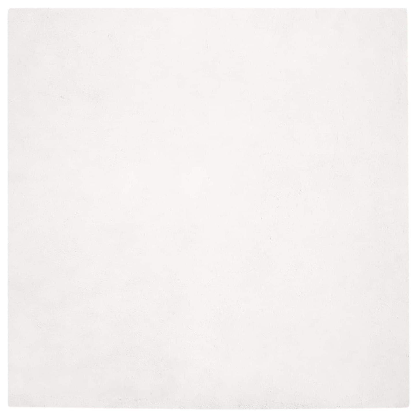 vidaXL Χαλιά Ψεύτικου Κουνελιού Olite Λευκό 200 x 200 cm Πολυεστέρας