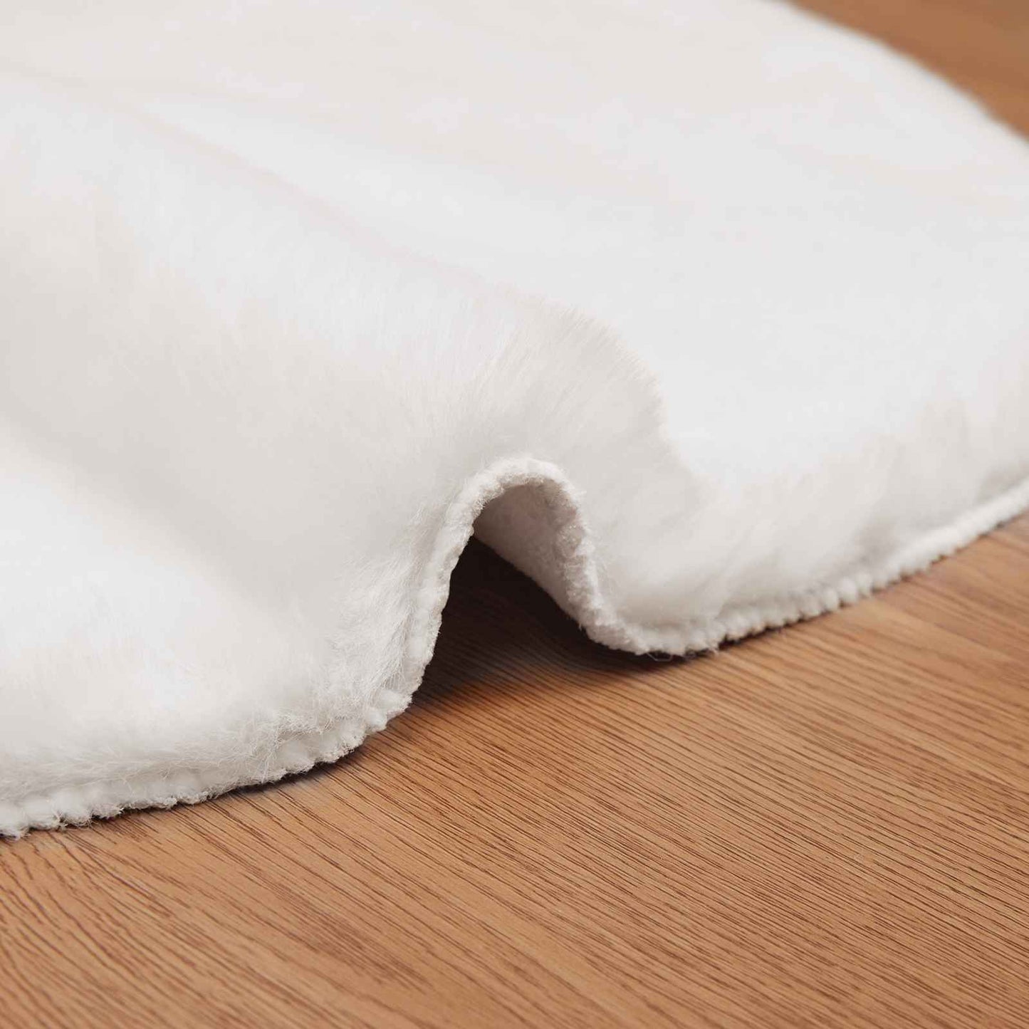 vidaXL Χαλιά Ψεύτικου Κουνελιού Olite Λευκό 50 x 80 cm Πολυεστέρας