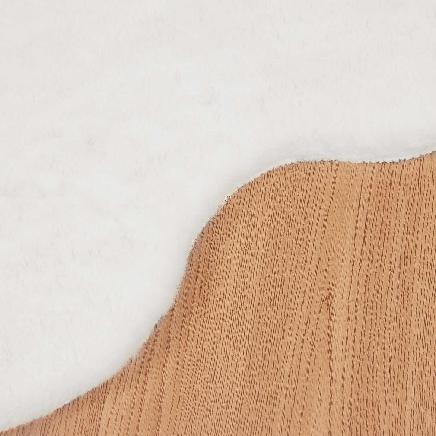 vidaXL Χαλιά Ψεύτικου Κουνελιού Olite Λευκό 80 x 120 cm Πολυεστέρας