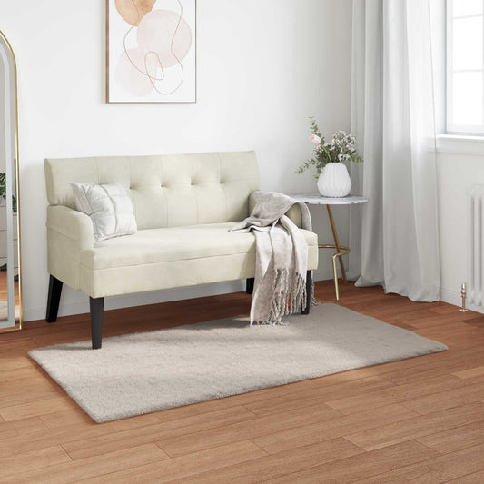 vidaXL Χαλιά Ψεύτικου Κουνελιού Olite Μπεζ 80 x 150 cm Πολυεστέρας