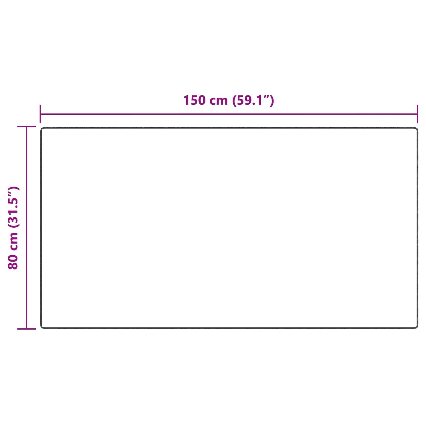 vidaXL Χαλιά Ψεύτικου Κουνελιού Olite Κρεμ 80 x 150 cm Πολυεστέρας