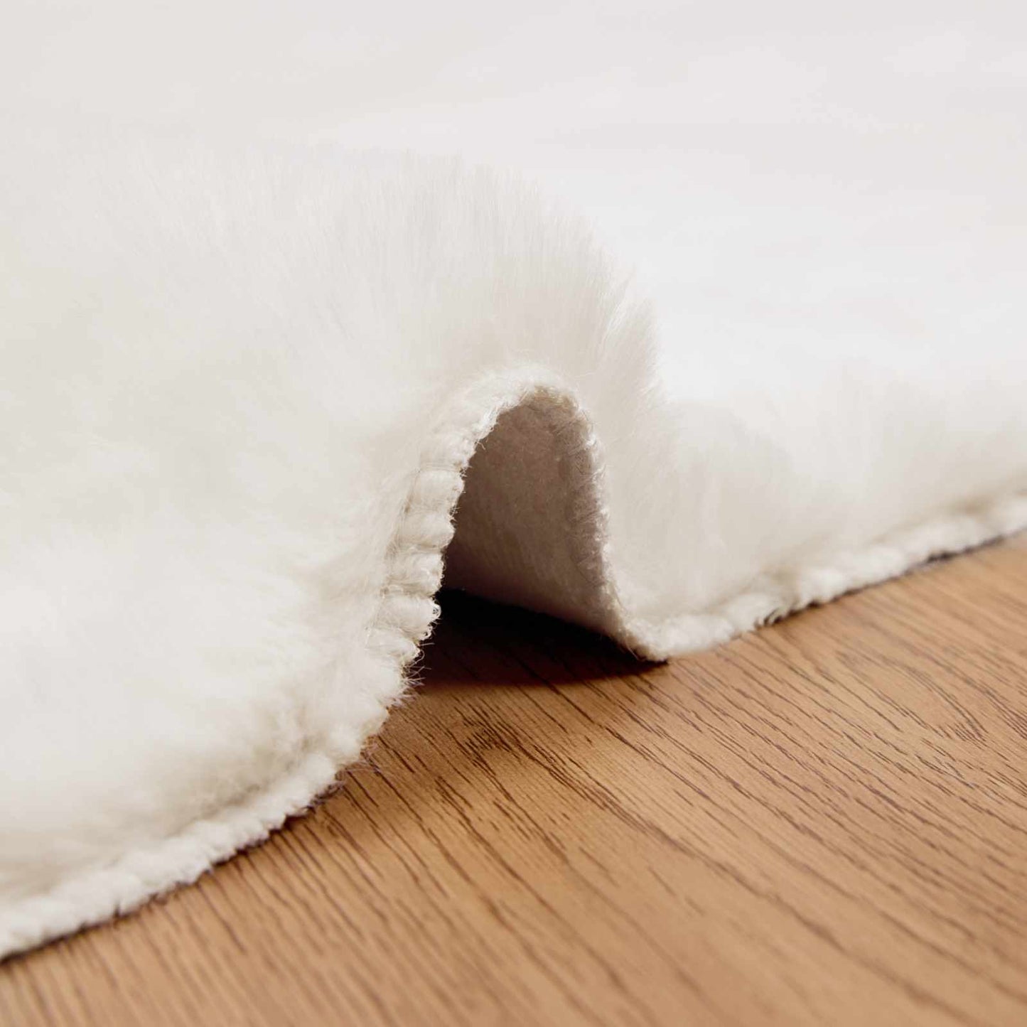 vidaXL Χαλιά Ψεύτικου Κουνελιού Olite Κρεμ 80 x 250 cm Πολυεστέρας