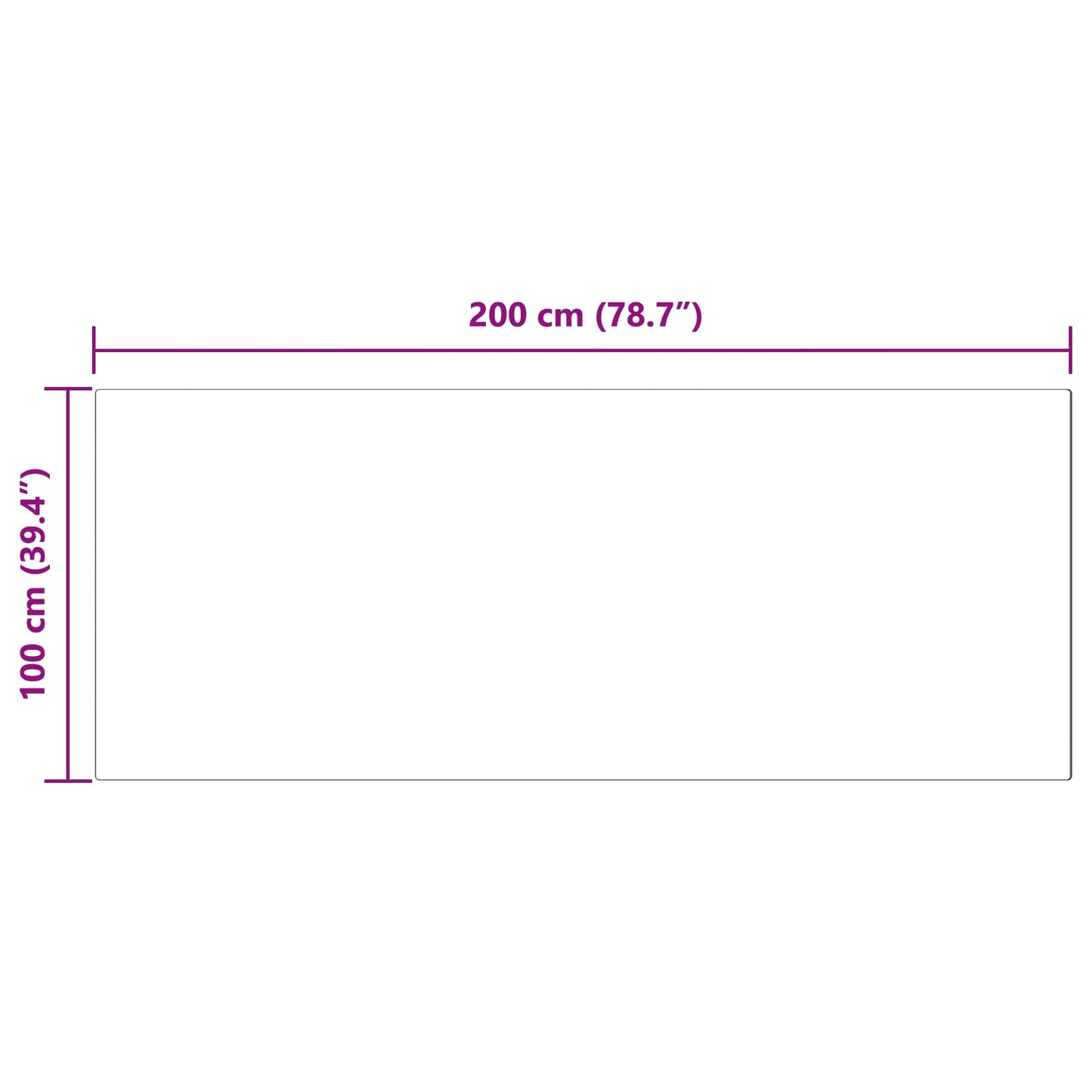 vidaXL Χαλιά Ψεύτικου Κουνελιού Olite Κρεμ 100 x 200 cm Πολυεστέρας
