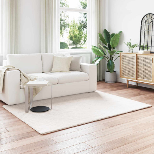 vidaXL Χαλιά Ψεύτικου Κουνελιού Olite Κρεμ 140 x 200 cm Πολυεστέρας