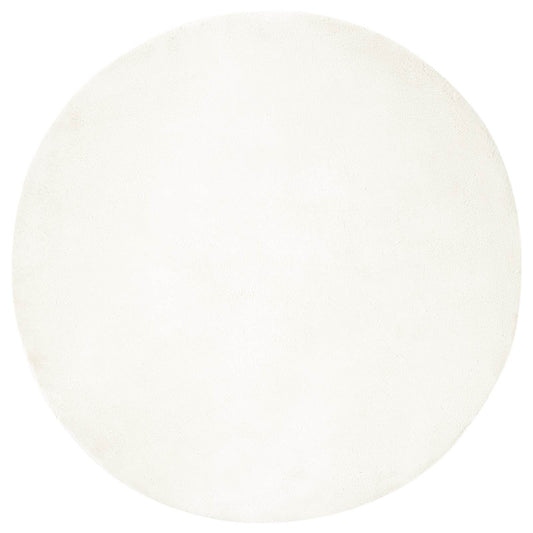 vidaXL Χαλιά Ψεύτικου Κουνελιού Olite Κρεμ Ø 80 εκ. Πολυεστέρας