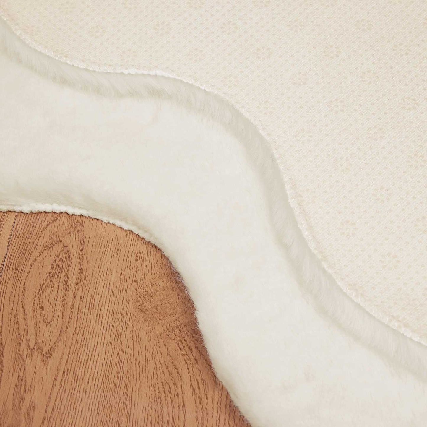 vidaXL Χαλιά Ψεύτικου Κουνελιού Olite Κρεμ 50 x 80 cm Πολυεστέρας