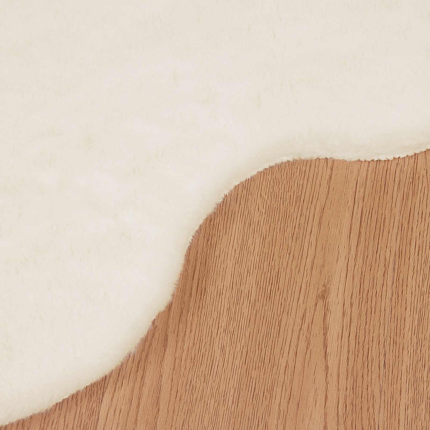 vidaXL Χαλιά Ψεύτικου Κουνελιού Olite Κρεμ 50 x 80 cm Πολυεστέρας