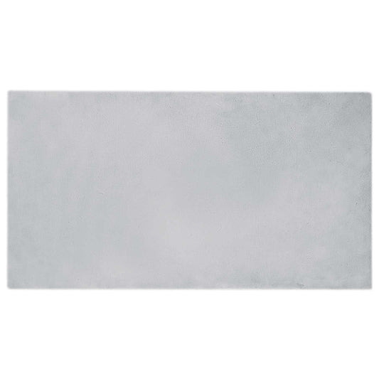 vidaXL Χαλιά Ψεύτικου Κουνελιού Olite Γκρι 80 x 150 cm Πολυεστέρας