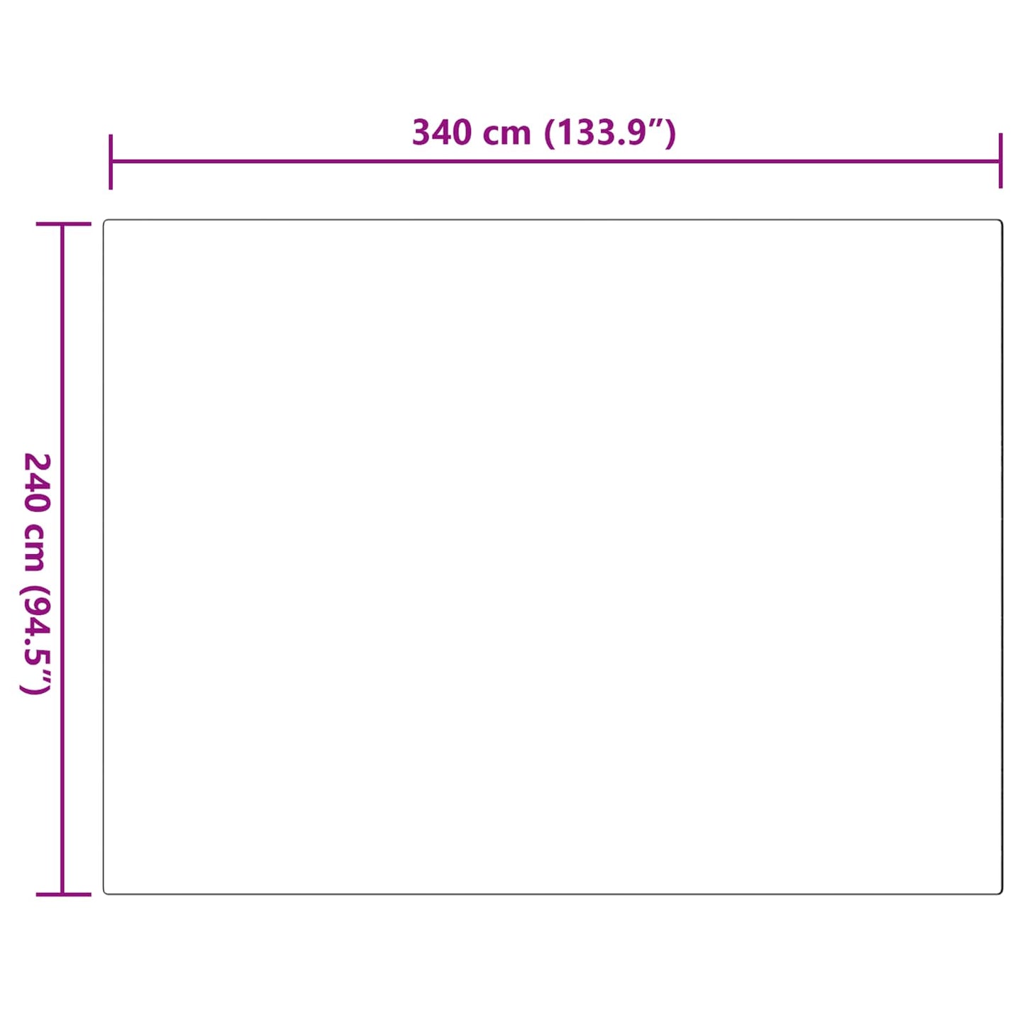 vidaXL Χαλιά Ψεύτικου Κουνελιού Olite Γκρι 240 x 340 εκ. Πολυεστέρας