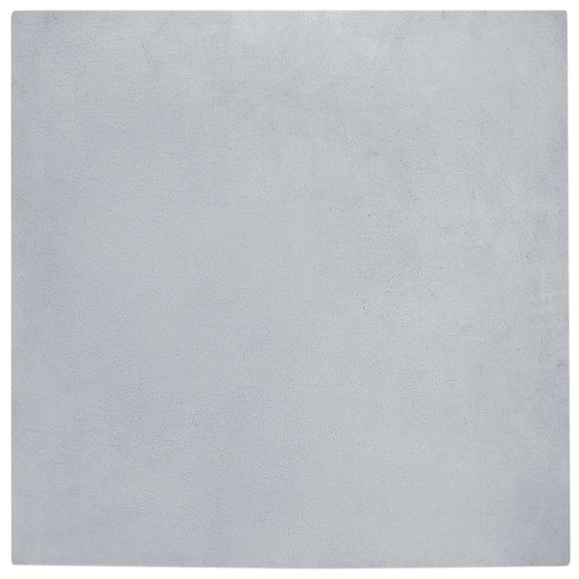vidaXL Χαλιά Ψεύτικου Κουνελιού Olite Γκρι 240 x 240 cm Πολυεστέρας