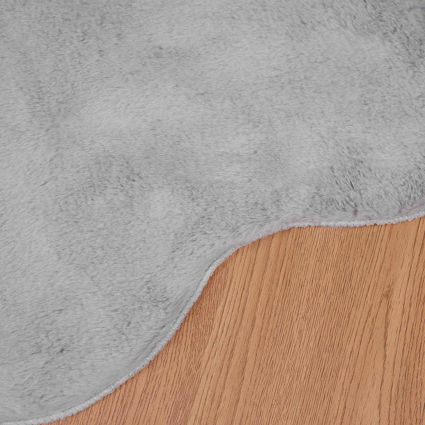 vidaXL Χαλιά Ψεύτικου Κουνελιού Olite Γκρι 50 x 80 cm Πολυεστέρας